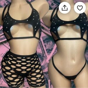 Exotic Dancer Three Piece Set